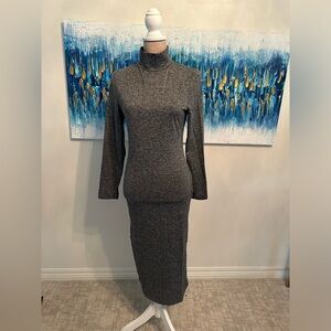 Long Sleeve Bodycon Turtleneck Dress